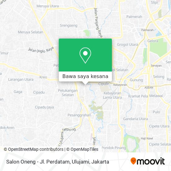 Peta Salon Oneng - Jl. Perdatam, Ulujami