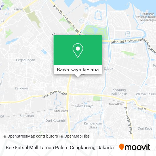 Peta Bee Futsal Mall Taman Palem Cengkareng