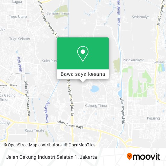 Peta Jalan Cakung Industri Selatan 1