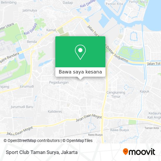 Peta Sport Club Taman Surya