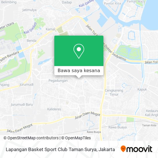 Peta Lapangan Basket Sport Club Taman Surya