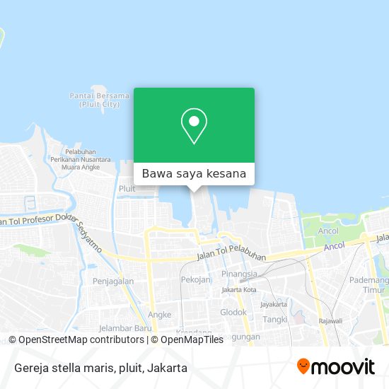Peta Gereja stella maris, pluit