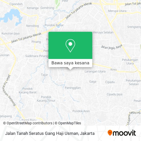 Peta Jalan Tanah Seratus Gang Haji Usman