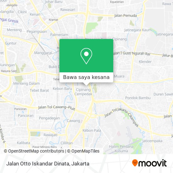 Peta Jalan Otto Iskandar Dinata