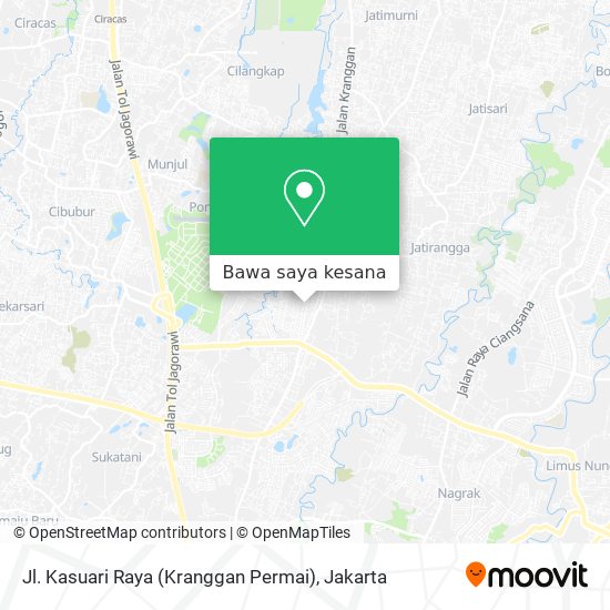 Peta Jl. Kasuari Raya (Kranggan Permai)