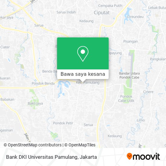 Peta Bank DKI Universitas Pamulang