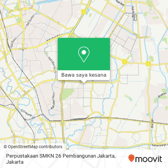 Peta Perpustakaan SMKN 26 Pembangunan Jakarta