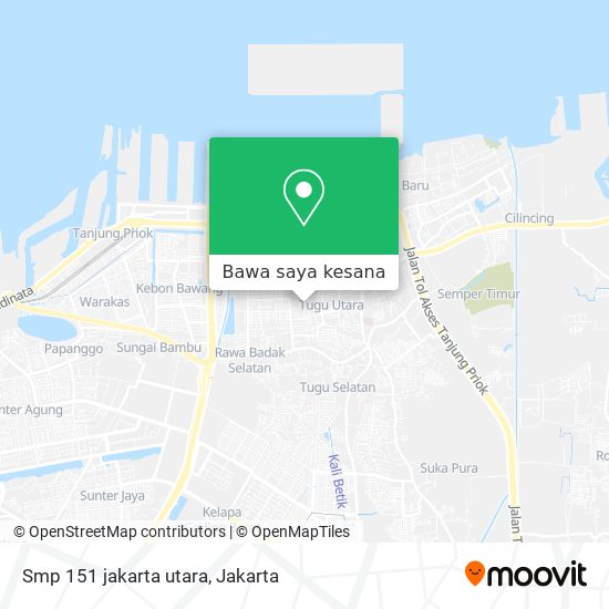 Peta Smp 151 jakarta utara