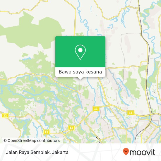 Peta Jalan Raya Semplak