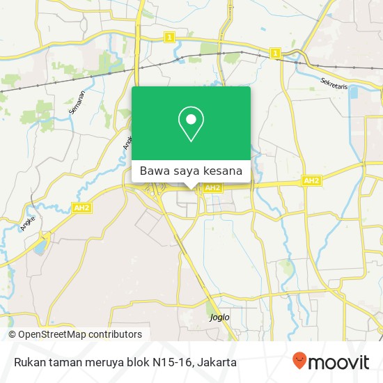 Peta Rukan taman meruya blok N15-16