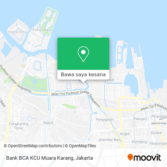 Peta Bank BCA KCU Muara Karang