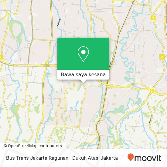 Peta Bus Trans Jakarta Ragunan - Dukuh Atas