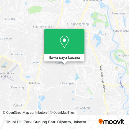 Peta Cihuni Hill Park, Gunung Batu Cijantra