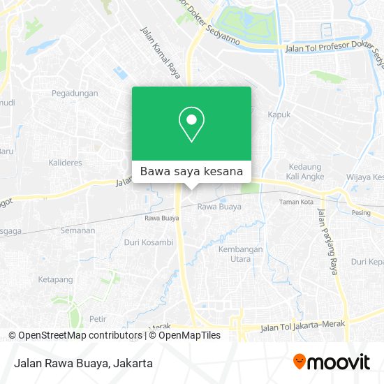 Peta Jalan Rawa Buaya