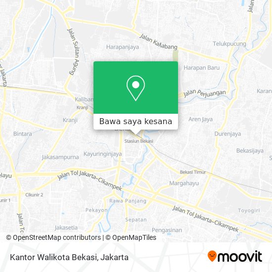 Peta Kantor Walikota Bekasi