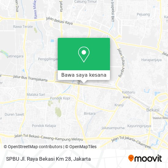Peta SPBU Jl. Raya Bekasi Km 28