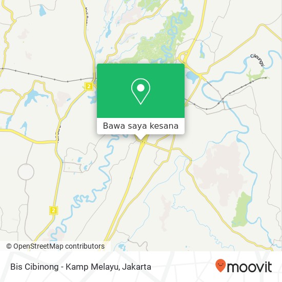 Peta Bis Cibinong - Kamp Melayu