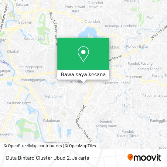 Peta Duta Bintaro Cluster Ubud 2