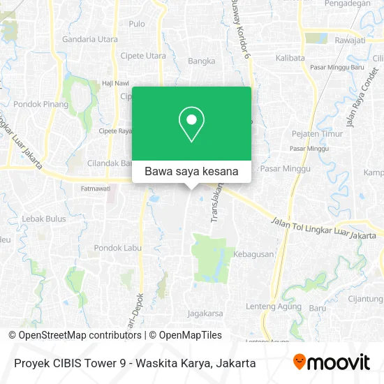 Peta Proyek CIBIS Tower 9 - Waskita Karya