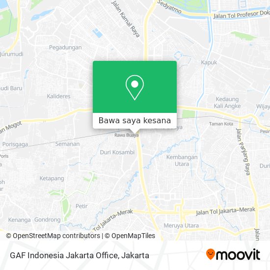 Peta GAF Indonesia Jakarta Office
