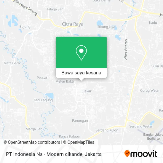 Peta PT Indonesia Ns - Modern cikande