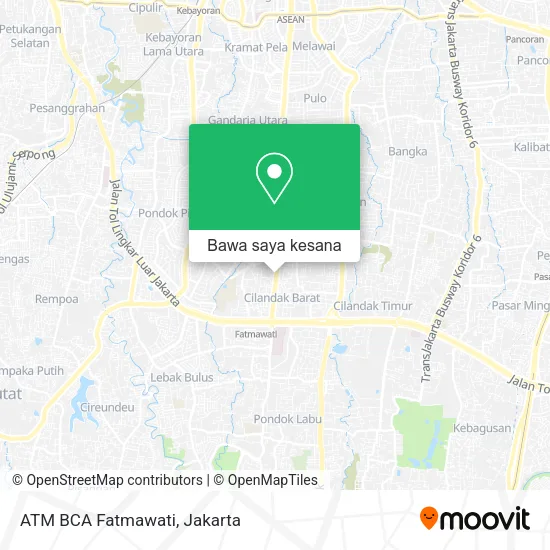 Peta ATM BCA Fatmawati