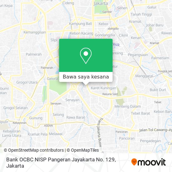 Peta Bank OCBC NISP Pangeran Jayakarta No. 129