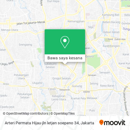 Peta Arteri Permata Hijau-jln letjen soepeno 34