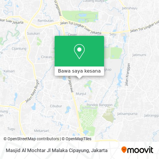 Peta Masjid Al Mochtar Jl Malaka Cipayung