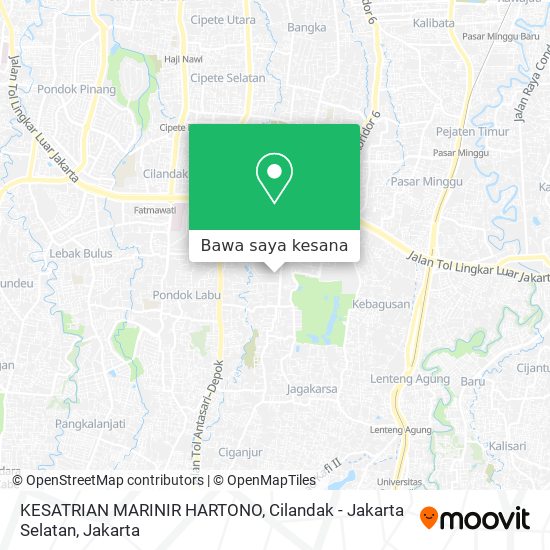 Peta KESATRIAN MARINIR HARTONO, Cilandak - Jakarta Selatan