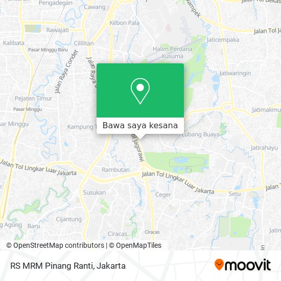 Peta RS MRM Pinang Ranti