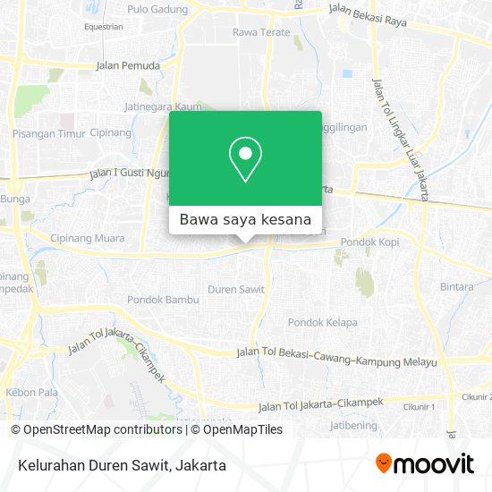 Peta Kelurahan Duren Sawit