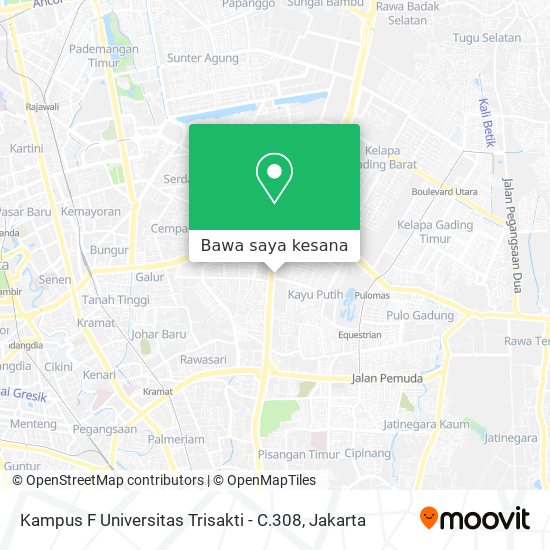 Peta Kampus F Universitas Trisakti - C.308