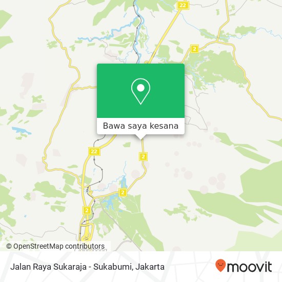 Peta Jalan Raya Sukaraja - Sukabumi