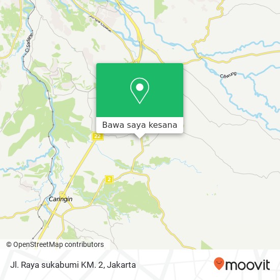Peta Jl. Raya sukabumi KM. 2
