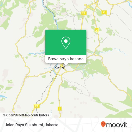 Peta Jalan Raya Sukabumi