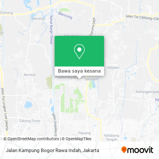 Peta Jalan Kampung Bogor Rawa Indah