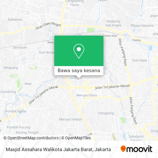 Peta Masjid Assahara Walikota Jakarta Barat
