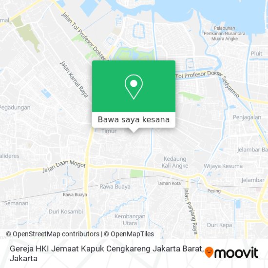 Peta Gereja HKI Jemaat Kapuk Cengkareng Jakarta Barat