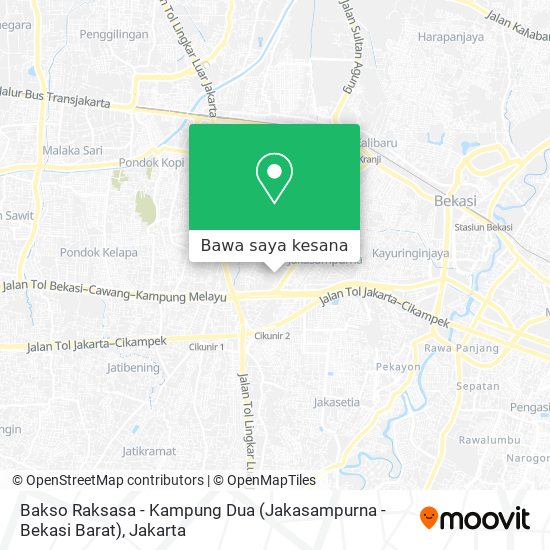 Peta Bakso Raksasa - Kampung Dua (Jakasampurna - Bekasi Barat)