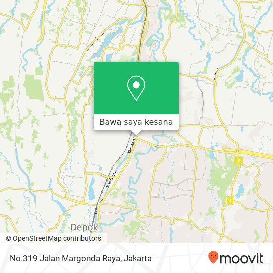 Peta No.319 Jalan Margonda Raya