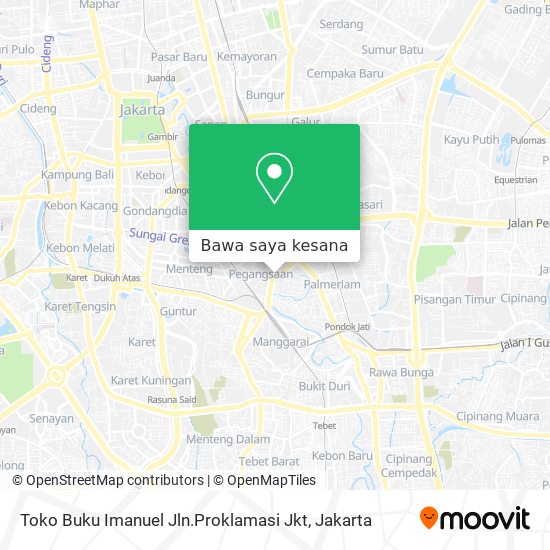 Peta Toko Buku Imanuel Jln.Proklamasi Jkt