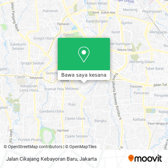 Peta Jalan Cikajang Kebayoran Baru