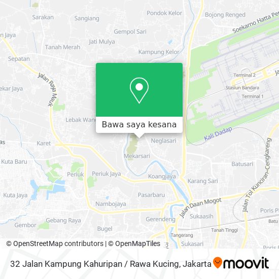 Peta 32 Jalan Kampung Kahuripan / Rawa Kucing