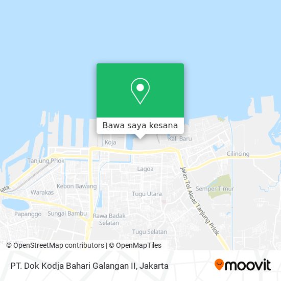 Peta PT. Dok Kodja Bahari Galangan II