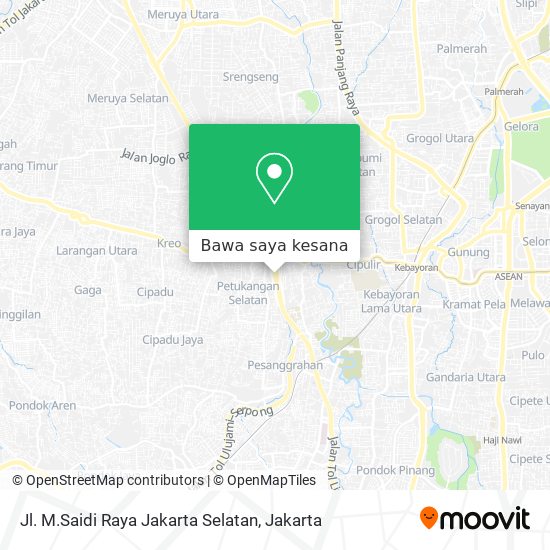 Peta Jl. M.Saidi Raya Jakarta Selatan