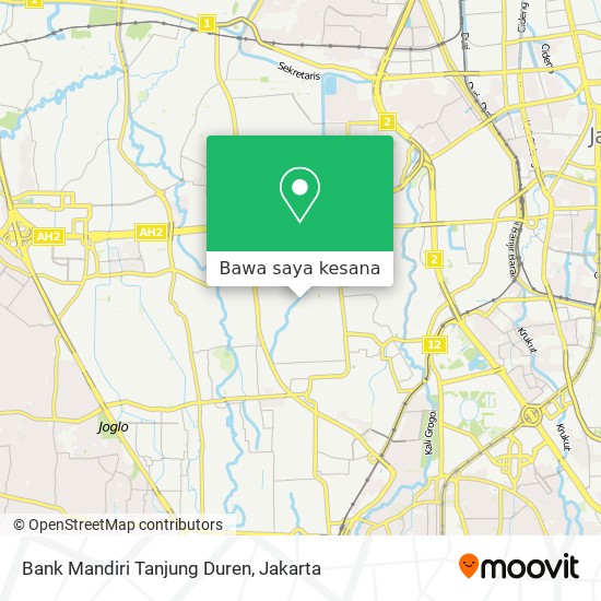 Peta Bank Mandiri Tanjung Duren