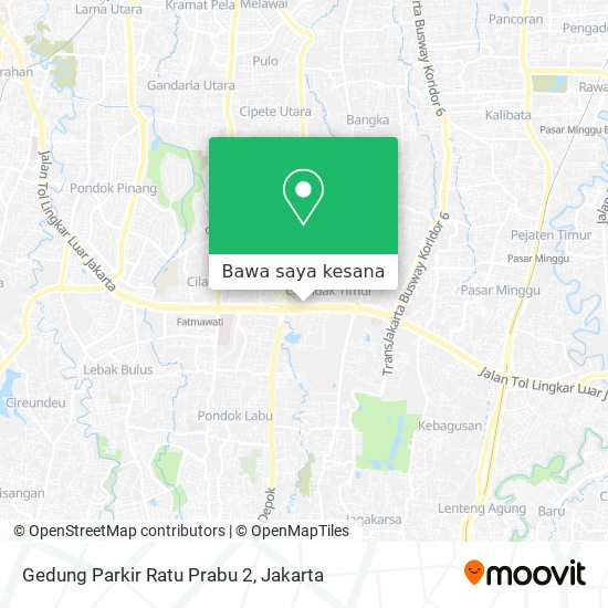 Peta Gedung Parkir Ratu Prabu 2