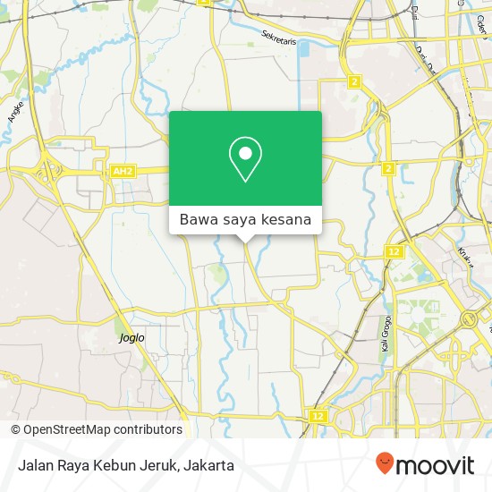 Peta Jalan Raya Kebun Jeruk