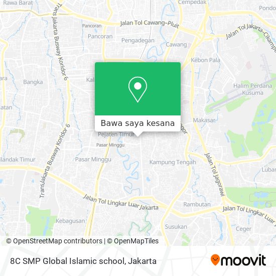 Peta 8C SMP Global Islamic school